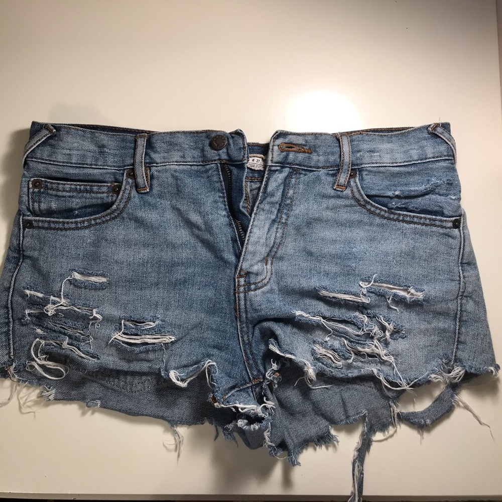 Free People Jean Shorts